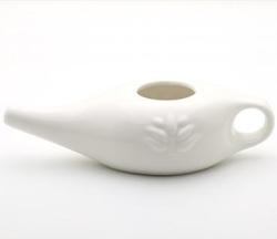 Nasal Neti Pot Ceramic - 1PC White Neti Pot
