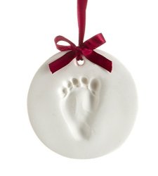 Tiny Idea's Baby Handprint Or Footprint Ornament Kit - Makes A Great Holiday Gift And Keepsake