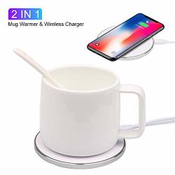 Coffee Mug Warmer cup New High-end Bone China Mug Warmer With Wireless Charger Keeping Warm Temperature About 122 50 For Home & Office