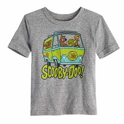 Jumping Beans Toddler Boys 2T-5T Scooby-doo Mystery Machine Van Graphic Tee 4T Charcoal Snow
