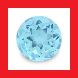 Aquamarine - Bright Blue Round Facet - 0.170cts