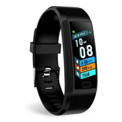 Bakeey T12 1.14 Fitness Tracker Record Blood Pressure O2 Sms Reminder Weather Forecast