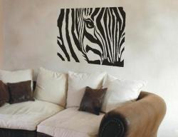 Abstract Zebra Vinyl Decals - Wall Art Stickers