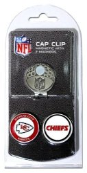 Nfl Kansas City Chiefs Cap Clip With 2 Golf Ball Markers