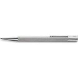 Scala Ballpoint Pen - Medium Nib Black Refill Brushed Stainless Steel