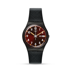 Sir Red Black Silicone Watch