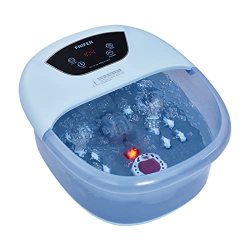Foot Spa Bath Massager With Heat Frifer 14 Shiatsu Massaging Rollers To Relax Tired Feet Bubbles Vibration Adjustable Temperature Pedicure Tub For Home Office
