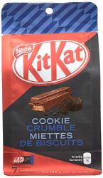 Nestle Kit Kat Cookie Crumble Chocolate 7 Individually Wrapped Bars 19.5G  Each {imported From Canada}