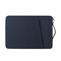 Laptop Sleeve Bag Waterproof Polyester Case With Pocket 15.6" - Blue