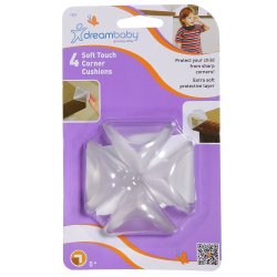 Dreambaby Soft Touch 2-LAYER Corner Cushions - 4 Pack