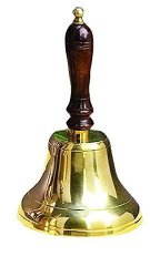 Deco 79 28301 Aluminum Wall Bell with Long Braided Lanyard