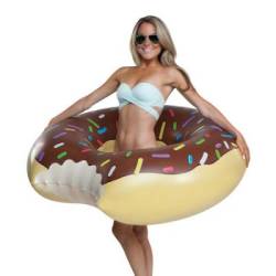 Big Mouth Inc The Giant Donut Pool Float Chocolate Frosted With Sprinkles
