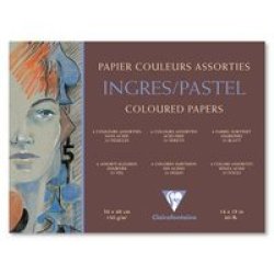 Claire Fontaine Ingres Glued Pastel Pad - Neutral Colours 24X30CM 25 Sheets