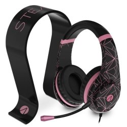 Stealth Abstract Pink Headset & Stand Bundle