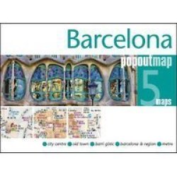 Barcelona Popout Map Sheet Map Folded