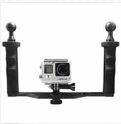 Wal Front Camera Video Cage Kit Aluminum Alloy Dual Hendle Camera Stabilizer Handheld Gimbal Stabilizer Hero 5 4S 4 3 2 1