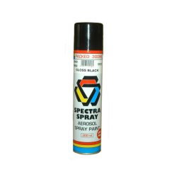 Spray Paint - Gloss Black - 300ML - 3 Pack