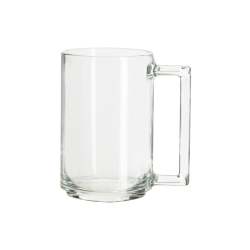 Structured Clear Glass Mug