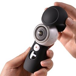 Silicone Protective Skin Set For Samsung Gear 360 2017 Edition Spherical Cam 360 Degree 4K Camera SM-C210 Only By Holaca