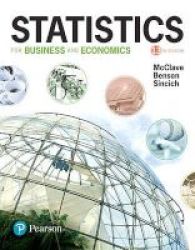 Statistics For Business And Economics Hardcover 13th Revised Edition