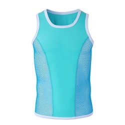 Summer Fashion Mens Sports Breathable Nets Fitness Vest Casual Thin Sleeveless