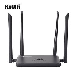 Kuwfi 300MBPS Wireless-n Access Point Smart Wifi Repeater router ap Singnal Extender 4X5DBI High Gain External Antennas Wireless Access Point Wireless Router Extenders Signal Booster