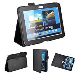 Samsung Galaxy Note 10.1 Executive Plus Faux Leather Case With Screen Protector And Stylus Pen