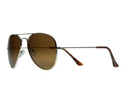 Lentes & Marcos Ventura Rodriguez Polarised Gold Aviator Sunglasses