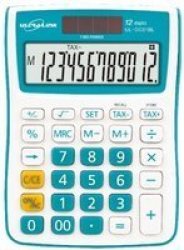 Ultralink Ultra Link 12 Digit Tax Calculator Blue