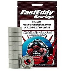 Tamiya 1260 Metal Shielded Replacement Sealed Ball Bearing Kit For Rc Cars 6X12X4 10 Units