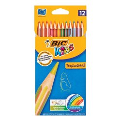 BIC Pencils Kids Tropicolors 12'S