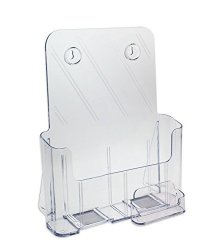 Source One Large Brochure Holder 8.5 X 11 Inches With Business Card Holder Lg-bro-bc