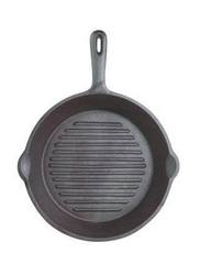 Kitchen Craft Deluxe Round Ribbed Cast Iron Grill Pan