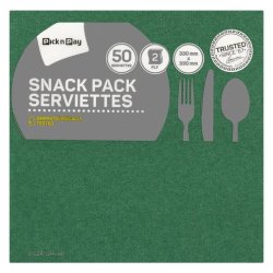Napkin Green Linen Touch 2PLY 20 Pack