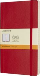 Moleskine Expanded Large Ruled Softcover Notebook - Scarlet Red