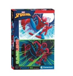 104 Pieces Puzzle Glowing Marvel Spiderman - 1 Unit