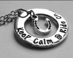 Keep Calm And Ride On Necklace