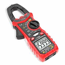 Kaiweets HT206D Digital Clamp Meter T-rms 6000 Counts Multimeter Voltage Tester Auto-ranging Measures Current Voltage Temperature Capacitance Resistance Diodes Continuity Duty-cycle Ac dc Current
