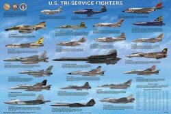 Laminated Tri-service Fighter Aircraft Poster