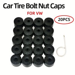 4 20PCS Car Tire Bolt Nut Cap Plastic Hub Cap For Vw Cc Jetta Golf MK5 Passat B6 Wheel Lug Bolt Center Nut Cover Dust