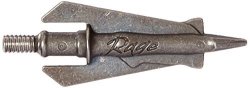 Rage Hypodermic 2 Blade 100 Grain Practice Broadheads 3 Pack Small