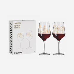 Ritzenhoff Sagengold Red Wine Glass Set - Burkhard Neie