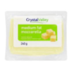 Crystal Valley Medium Fat Mozzarella Cheese 240G
