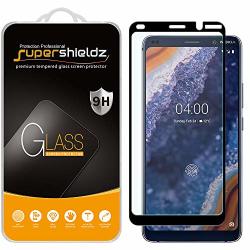 2 Pack Supershieldz For Nokia 9 And Nokia 9 Pureview Tempered Glass Screen Protector Full Screen Coverage Anti Scratch Bubble Free Black