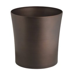 Interdesign Laurel Wastebasket Trash Can For Bathroom Kitchen Office - Bronze