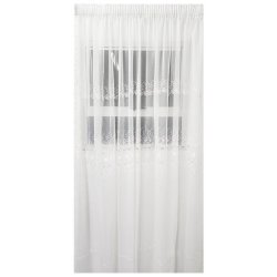 Matoc Readymade Curtain -lace Voile -white -taped -230CM W X 230CM H