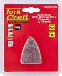 Tork Craft Oscilating Sandpaper Ao 35X50MM 10PC Fingertip 240GRIT