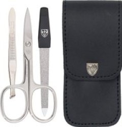Manicure Set Genuine Leather Premium - Black L 56771 P N