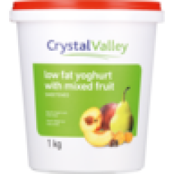 Crystal Valley Low Fat Mixed Fruit Yoghurt 1KG