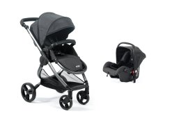 Mimi Baby Luxe 2 in 1 Travel Set in Charcoal Black